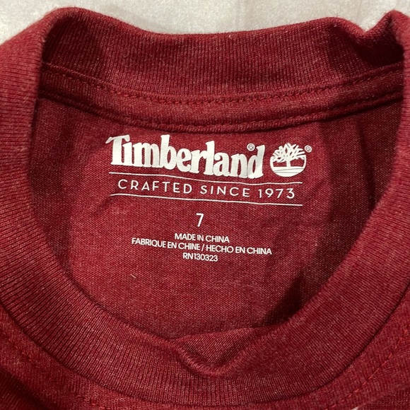 Timberland t-shirt size 7 kids - Picture 2 of 3